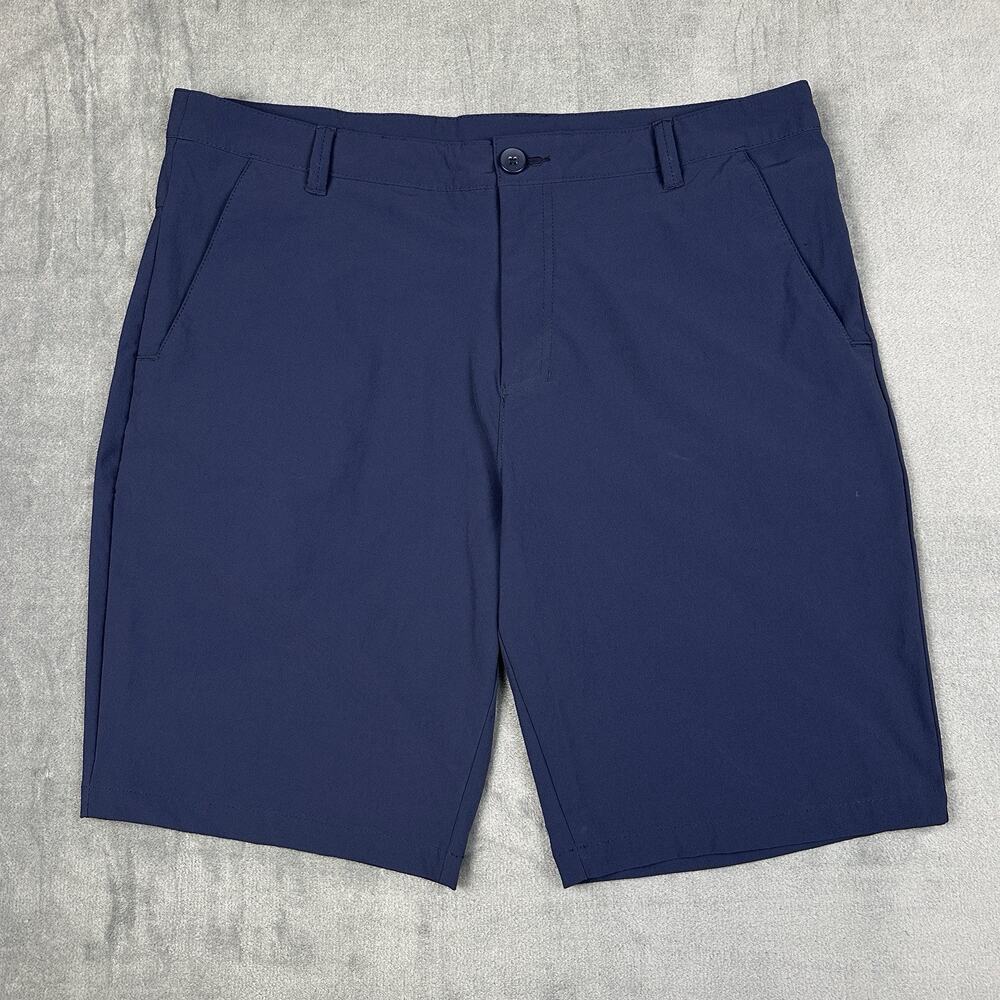 Oakley Take Pro 3.0 Shorts Mens 36 Navy Blue Golf 9.5" Performance Stretch